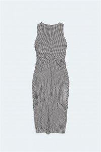 Vestido Gris Cuadros Mini